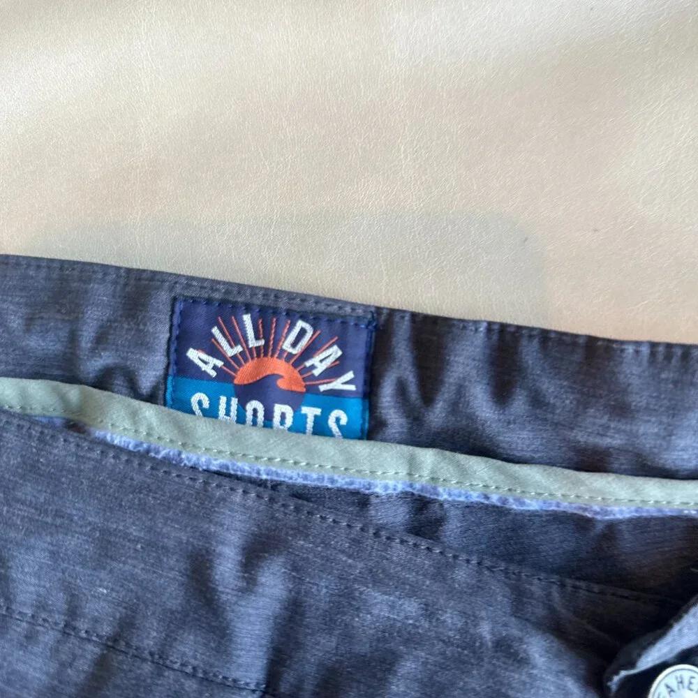 Faherty All Day Shorts Mens 38 Gray